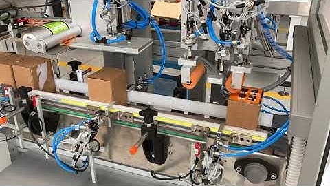 Labelling system for carton boxes (three sides)