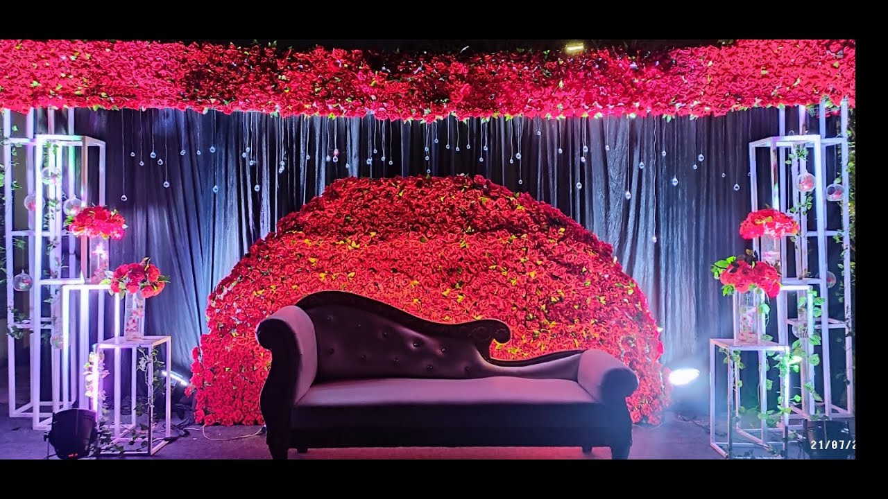 how to make reception backdrop, v square events