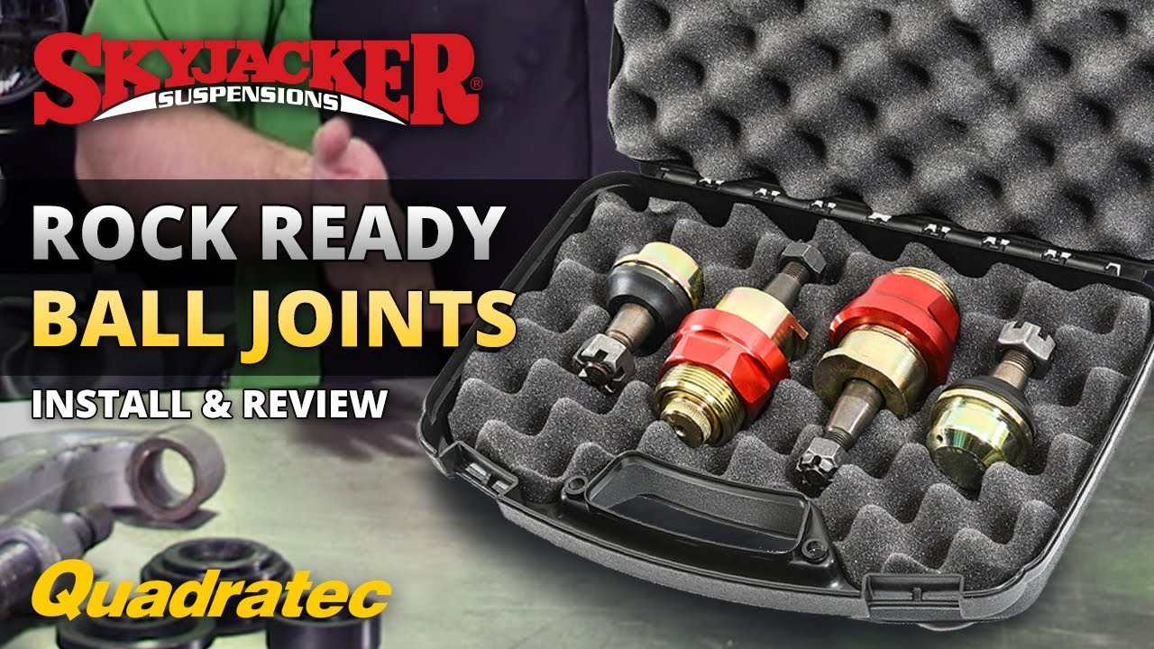 Skyjacker Rock Ready Ball Joints for Jeep Wrangler and Cherokee - YouTube