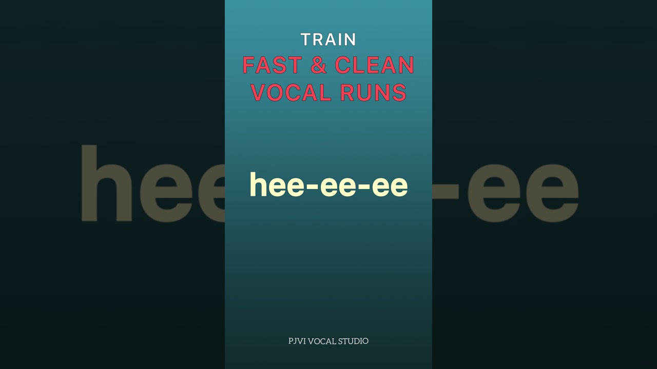 Train FAST & CLEAN Vocal RUNS #shorts #vocal #riffsandruns #rnb