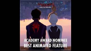 Spider-Man: Across the #SpiderVerse is an #Oscars nominee for Best Animated Feature.