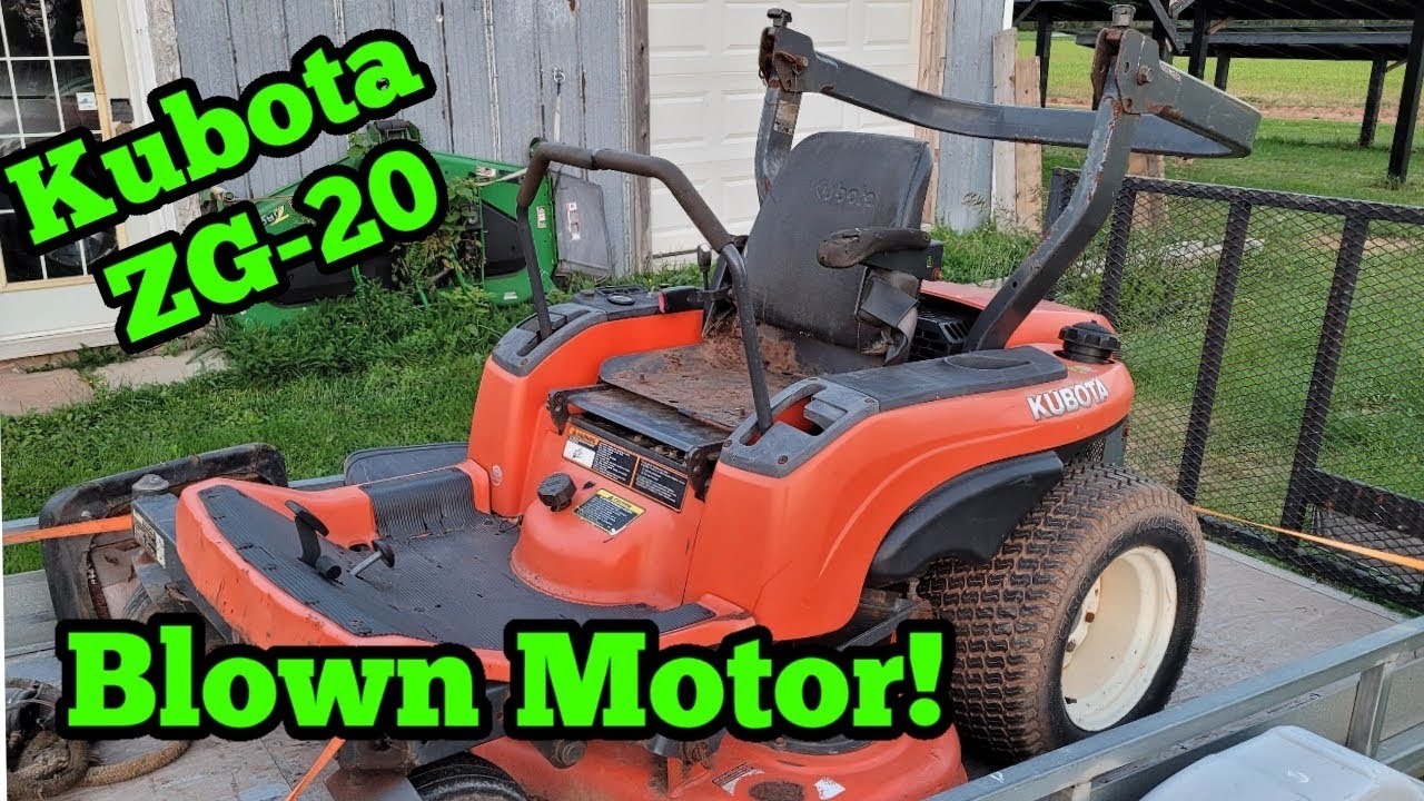 48in Kubota Zg20 Commercial Zero Turn With Rear Bagger 99 A Month