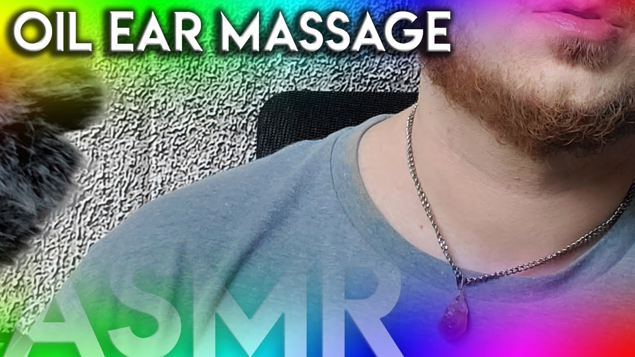 OIL EAR MASSAGE ASMR with Comforting Up Close Whispering Perfect