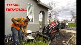 $1,200/day solo landscape removal [with mini skid steer and dump trailer]
