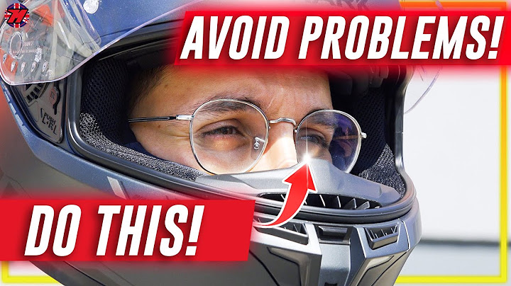 Motorcycle helmet and PRESCRIPTION GLASSES. HOW to avoid PROBLEMS? 👓🏍️
