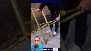 Powerful Bamboo Launcher Mechanism | Genius DIY with Natural Materials#shorts