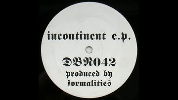 Drop Bass Network 042 - Incontinent E.P. - Formalities - A3 - Direction Of Error
