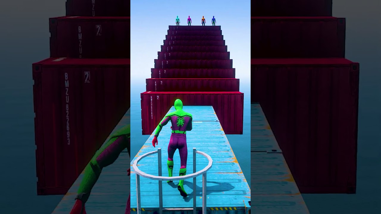 GTA 5 Epic Water Ragdolls | Spider-Man Jumps / Fails ep.3010 