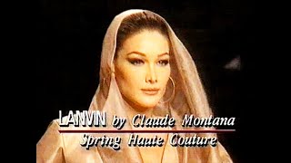 Lanvin Couture SS 1992 by Claude Montana (Fashion TV)