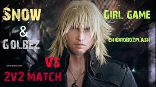 Dissidia NT Snow & locke & Terra 2v2 match