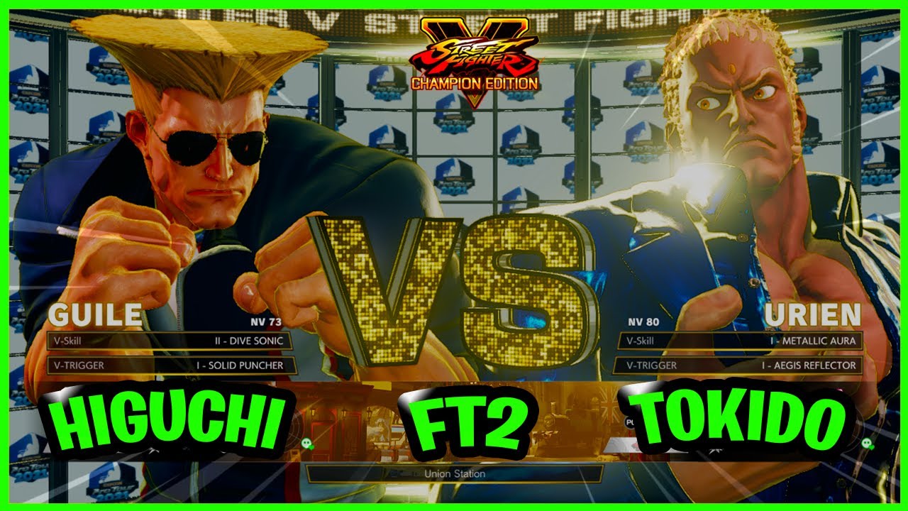 SFV CE - Higuchi (Guille) vs Tokido (Urien) - Fighting Games Replays🔥