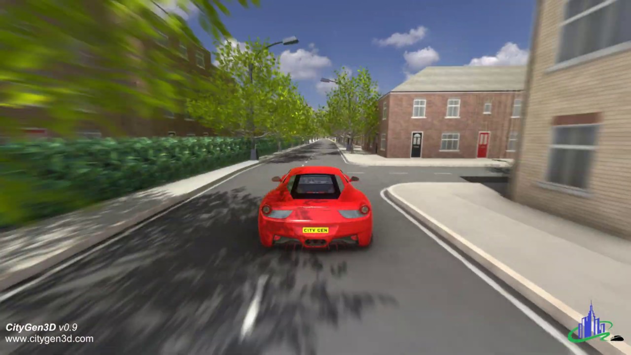 Driving round a procedurally generated London with CityGen3D v0.9