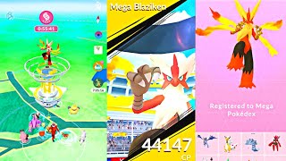 First-ever 😱 Mega Blaziken Raid In Pokemon Go | Shiny Blaziken Mega Evolution | Hoenn Mega Raid Day