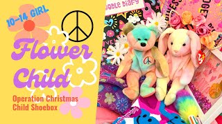 FLOWER CHILD 🌸 ‘60s & ‘70s INSPIRED 10-14 GIRL OCC SHOEBOX | Operation Christmas Child 2022