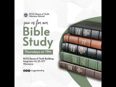THURSDAY BIBLE STUDY | THURSDAY 4TH JUNE, 2026