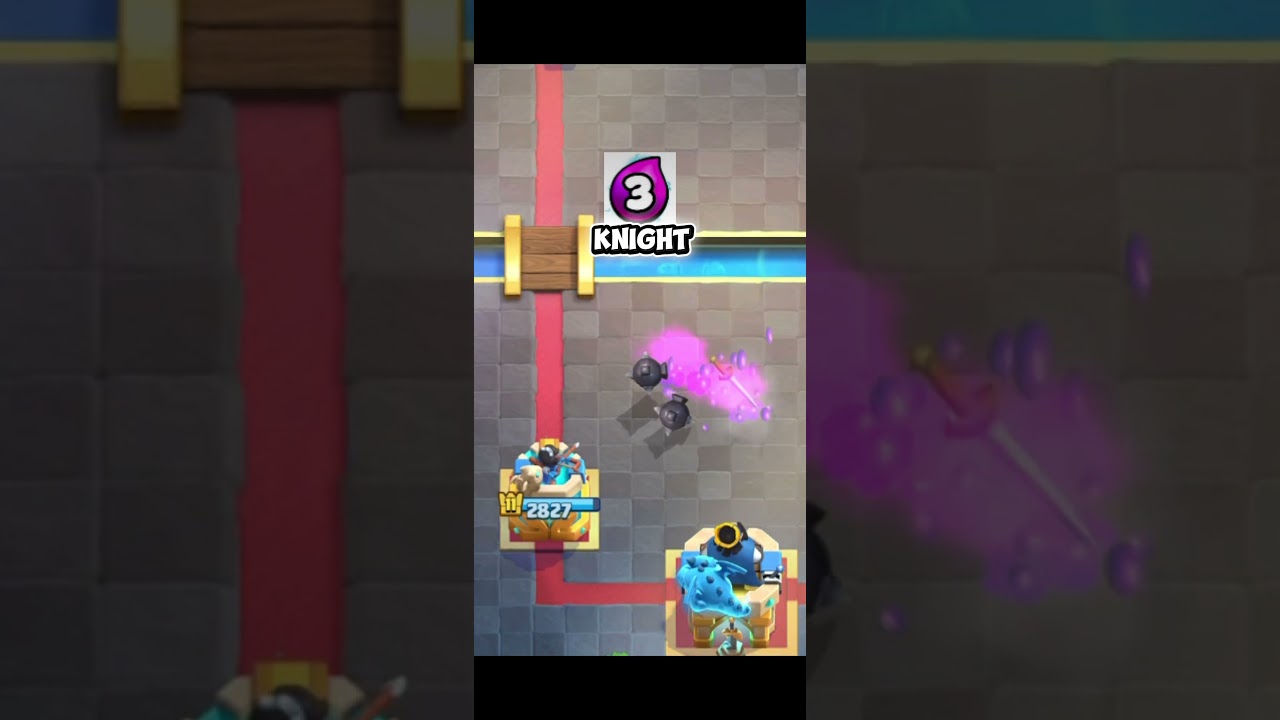 Defending Mega Knight with every elixir 