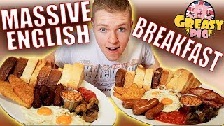 MASSIVE FULL ENGLISH BREAKFAST | CHALLENGE! | BeardMeatsFood Record!!