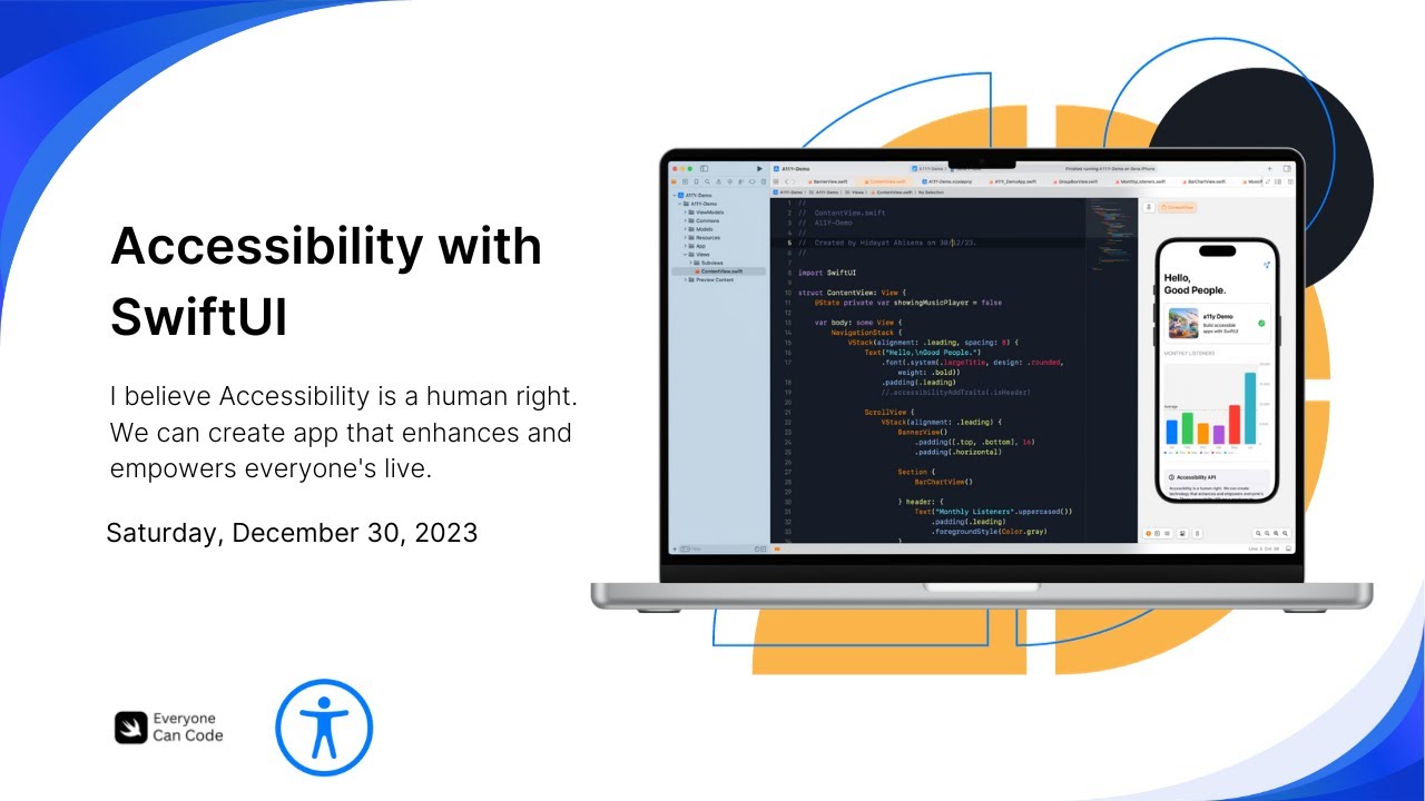 Sharing Session Accessibility with SwiftUI YouTube
