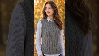 Autumn Cable Knit Vest — Pattern Walkthrough🍁🧶
