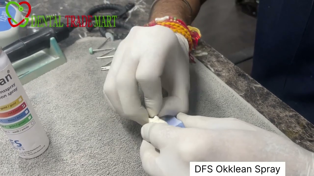 DFS Okklean spray - Occlusal Spray - Marking of contact points on prosthetic work