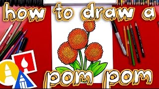 How To Draw A Dahlia Pom Pom