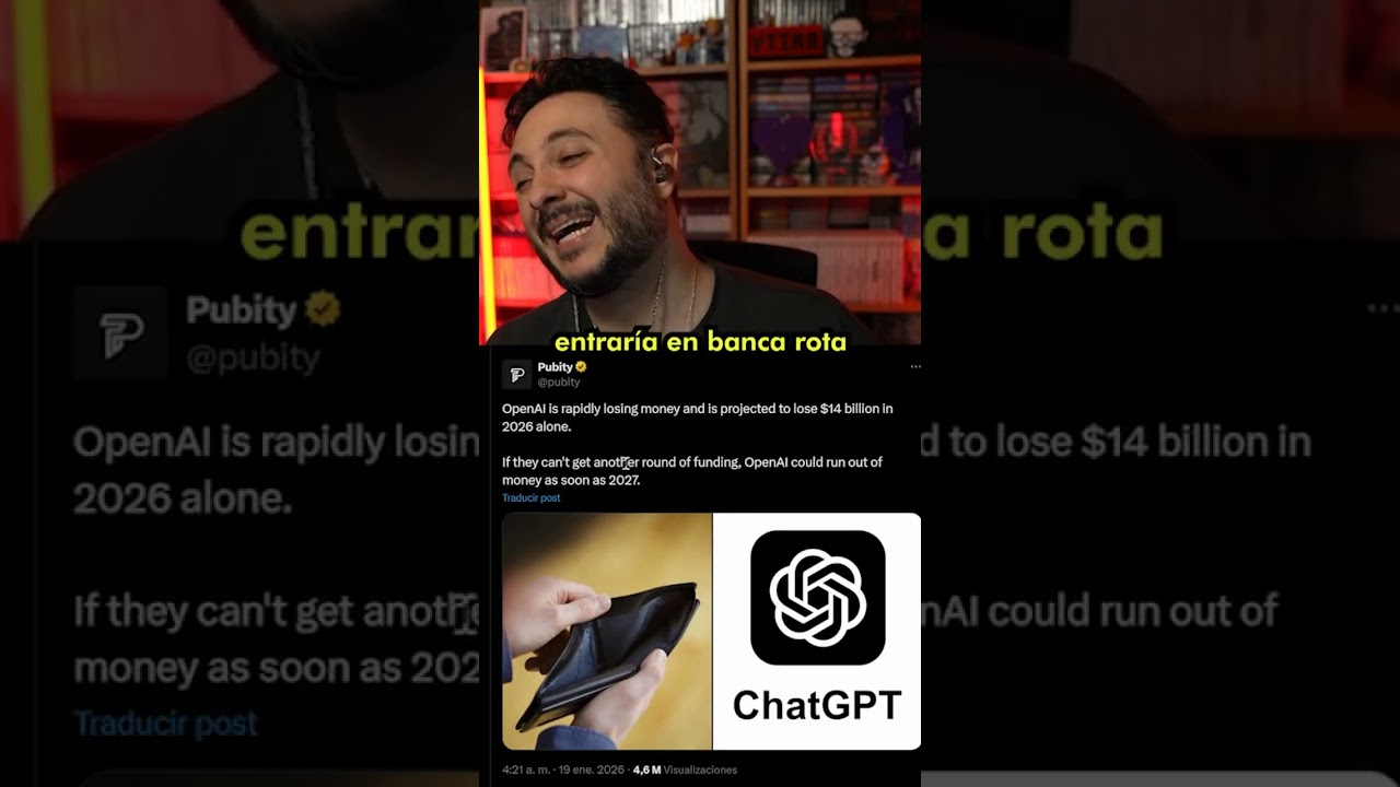 OpenAI quema dinero y podría quedarse sin fondos en 2027 #openai #chatgpt #noticias #fypシ #ia