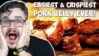 The Secret to the EASIEST and CRISPIEST Homemade Pork Belly. by Salty Tales 5,647 views 2 years ago 8 minutes, 1 second