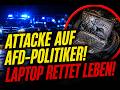Angriff auf Politiker - Laptop rettet Leben