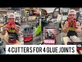 Four cutters for four different glue joints