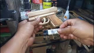 Pistol korek api dari limbah kayu jati #korekapi