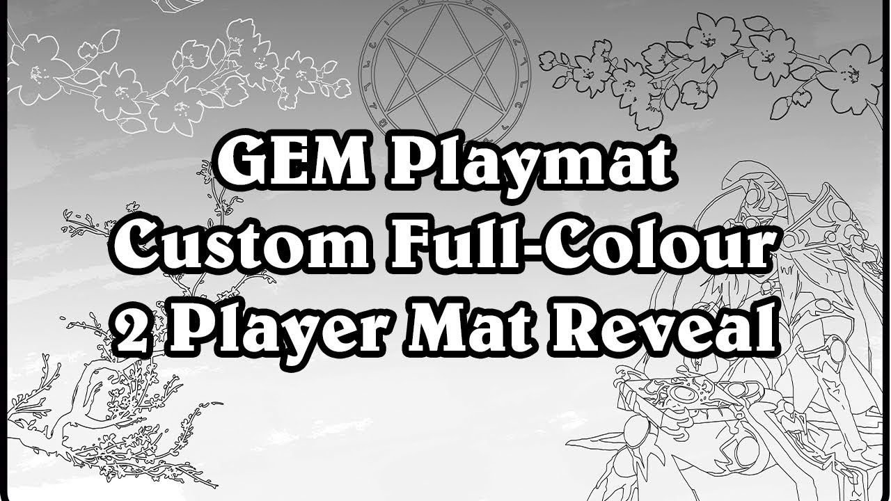 GEM Playmat Custom Mat Design Reveal! YouTube