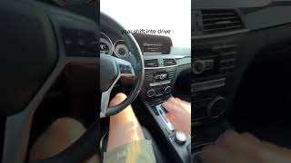 TUTORIAL: How to use launch control in a W204 C class mercedes #automobile #w204 #mercedesbenz
