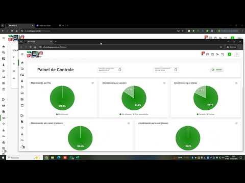 Criação de usuarios,filas para departamentos,chat para equipes