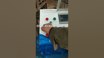 Hot selling QTJ4-25 full automatic concrete block making machine for hollow block 4inch test