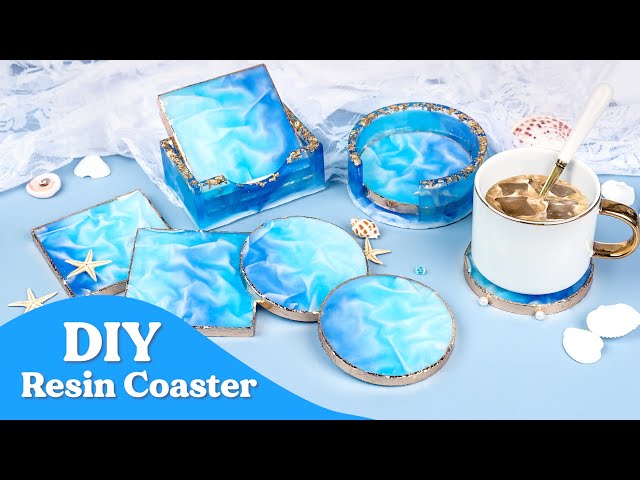 HOW TO MAKE RESIN COASTERS Using LETSRESIN Mold! FOR BEGINNERS