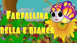 Farfallina bella e bianca - Canzone per bambini - Ripetizione 20 min.