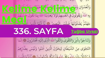 Kırık Meal▐ S. 336▐ Hacc Suresi▐ 17. Cüzün 16. Sayfası▐ 39-46. Ayeti Kerimeler▐ Sarf Nahiv Belagat