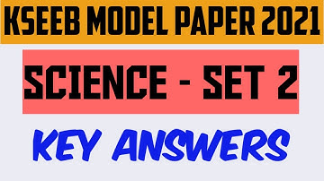 #sslc2021mcq #sslcmodelpaperscience KSEEB MODEL PAPER SCIENCE SET 2. PHYSICS KEYANSWERS EASY METHOD