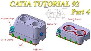 ✅💯✅ Catia Tutorial # 92 : Engine Block Part 4 | Assembly Design