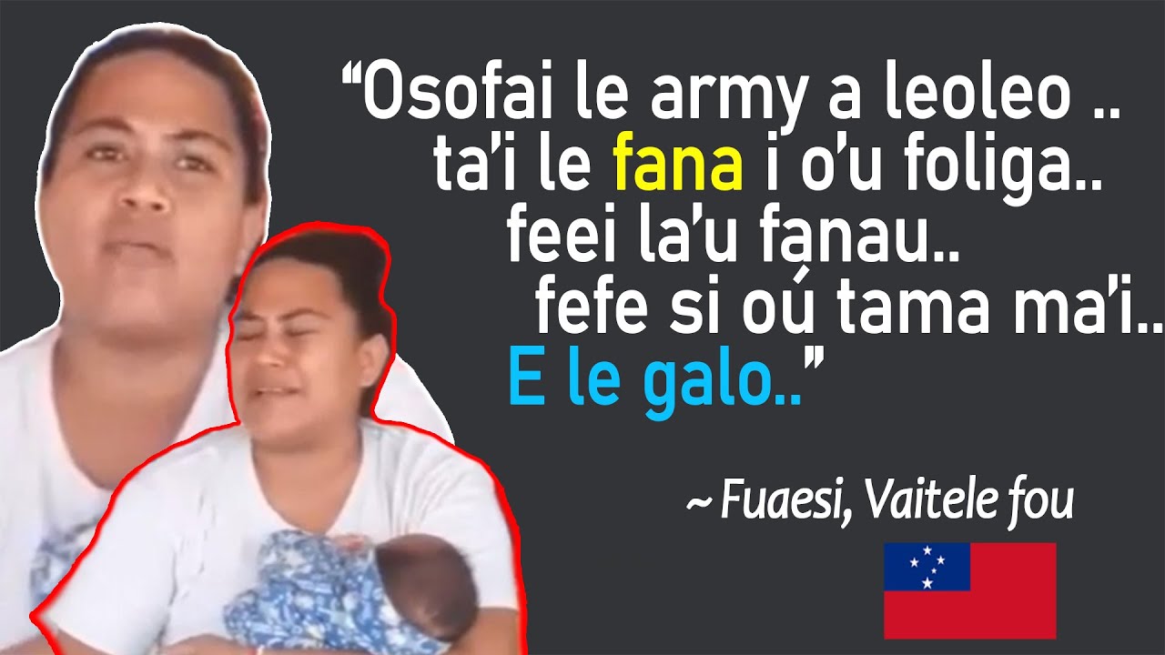OSOFAIGA A LE ARMY A LEOLEO /Tautino le tina ile Aafiaga o Lona Aiga
