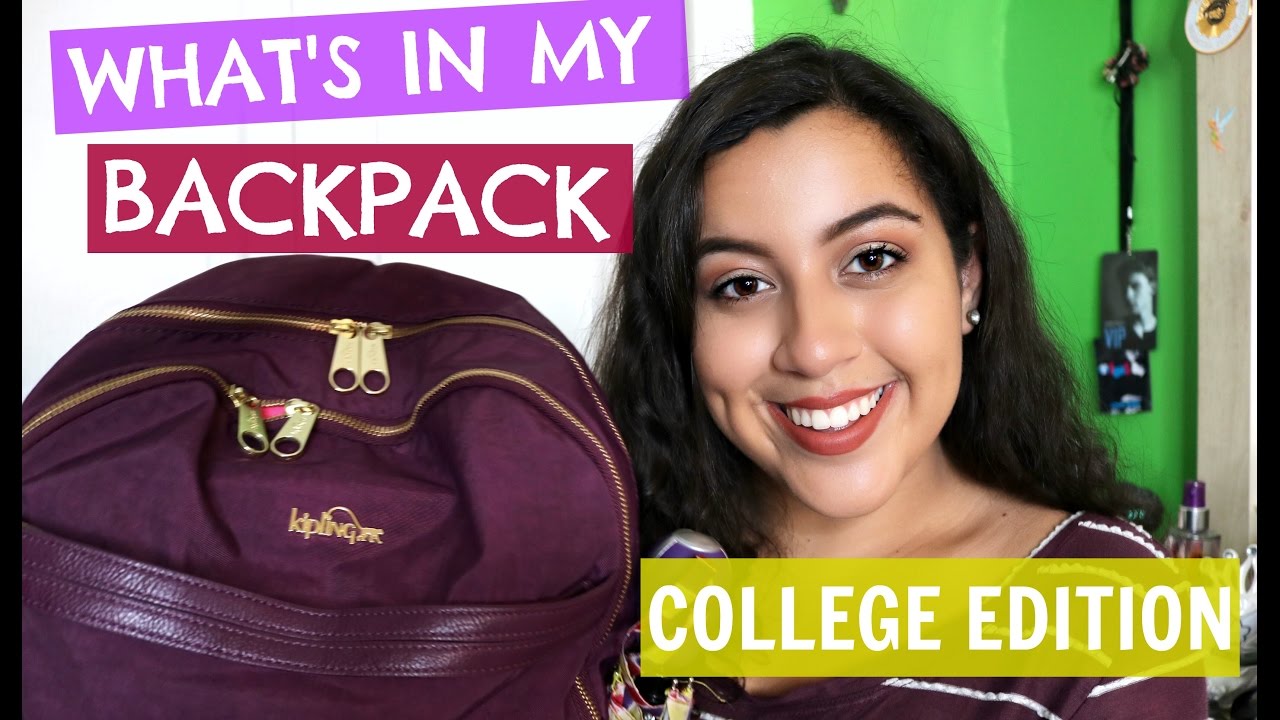 THE BEST KIPLING BACKPACK EVER | WHAT'S IN MY BACKPACK COLLEGE EDITION