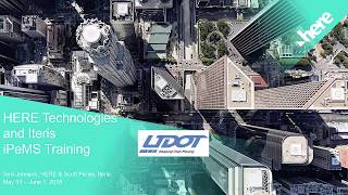 UDOT iPeMS Training: Part 1 - Who is HERE