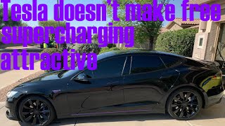 Tesla Does not make free supercharging attractive @TeslaOwnersUS