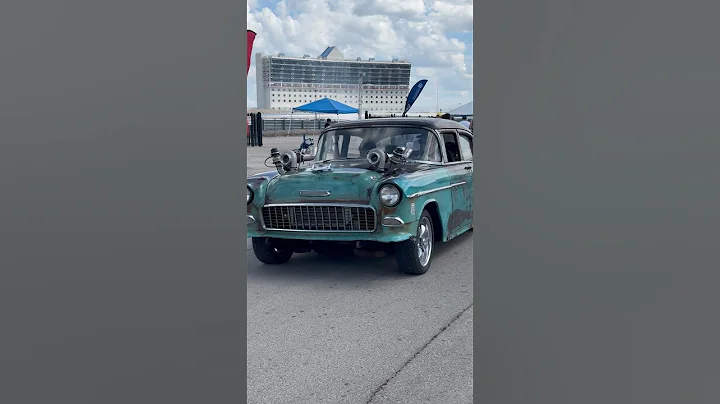 Twin Turbo ‘55 Chevy at LS Fest Texas 🔥