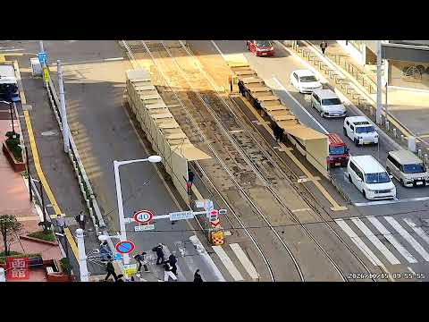 【Live-Japan】函館駅前ライブカメラ② ※20秒ごとにアングルが変わります #JR函館駅 #函館 #路面電車 #HAKODATE