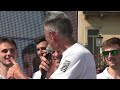 Andrea "Lucky" Lucchetta sul palco con la Kioene Padova