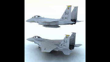 F 15E Strike Eagle (Poser/ Vue) 3D model from CGTrader.com