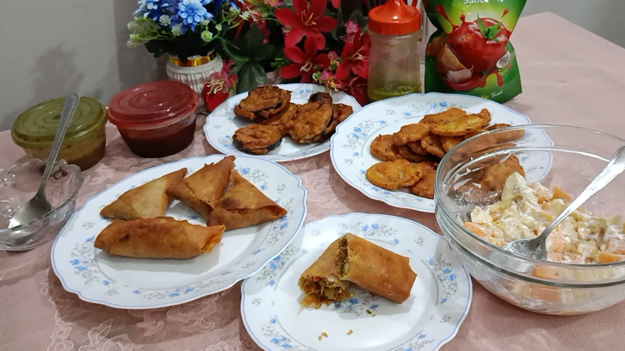 Crispy Chicken Vegetable Roll With Samose