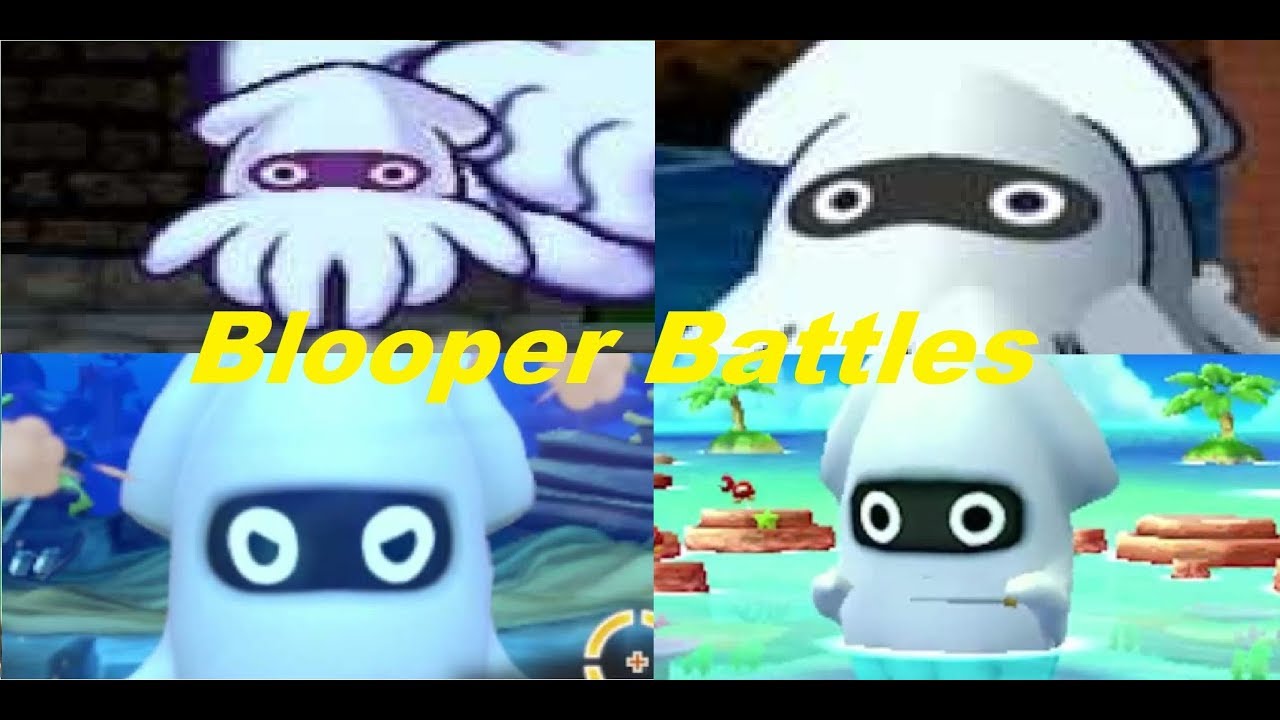 Evolution of Blooper Battles in Mario Games  (2000-2017)