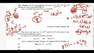 3MSc Multi Rudin- Implicit Function Theorem -Page-224